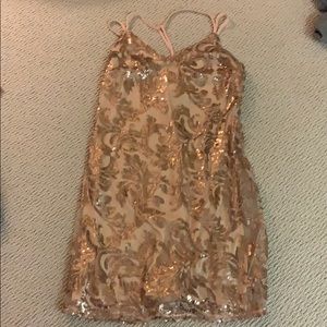sparkly mini dress